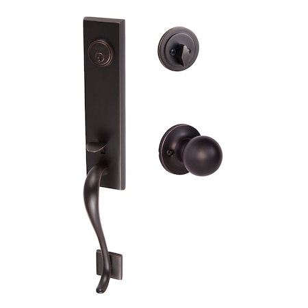 Sure-Loc Hardware Sure-Loc Hardware Solitude Handleset, Tahoe Handleset Trim, Vintage Bronze SL507-TA 11P